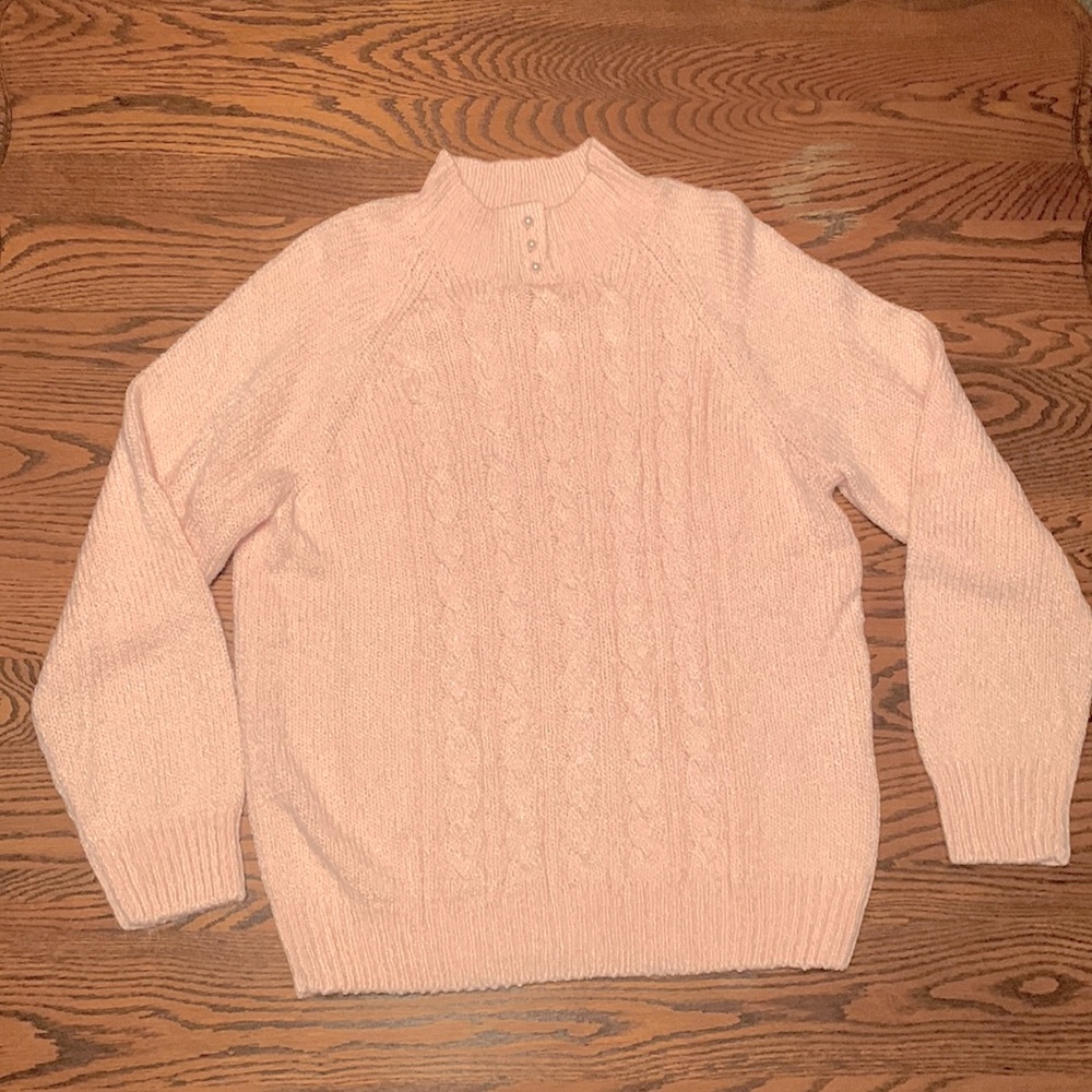 Karen Scott light pink sweater. Size M.